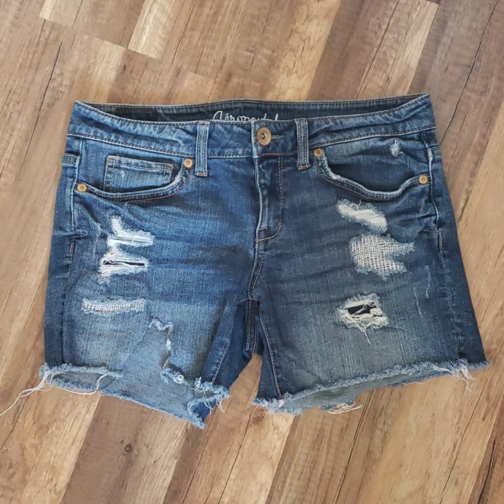 Aeropostale Distressed Jean Shorts